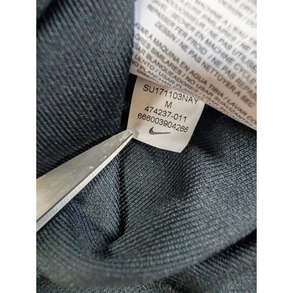 Nike Polo Shirt Mens Medium Black Golf Dri-Fit IMPACT Collection Logo - Picture 4 of 8